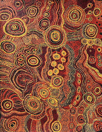 Expo Terres du Rêve Tanya Brady Seven Sisters 152x124cm 2025 Courtesy of Tjala Arts